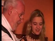 Dirty Grandfather has Sex with Cute Teen