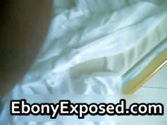 Kinky Ebony Amateur Blindfolded Blowjob Part2