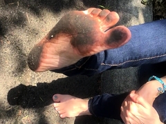 Foot Fetish Outdoor Action
