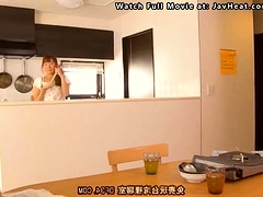 Japanese Housewife Fucking While Cooking