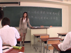 Japanese Teacher Blows A Bunch Of Her Students