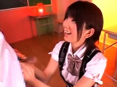 Japanese Teen In Schoolgirl Uniform Stripped