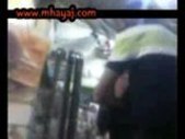 Egyptian guy and girl making sex in a shop on the road
