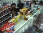 Asian babe fucked in a public store