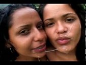 Brazilian girls dara and kelly outdoor 4some 