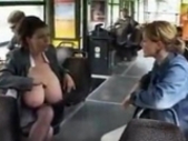 Big Boobs MILF In Tram
