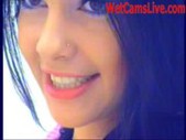 Super hot girl dildos on her webcam 