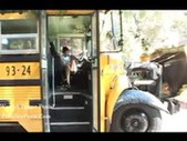 Sexy bus driver seducing school boy 