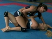 Two Hot Sporty Girls Fighting